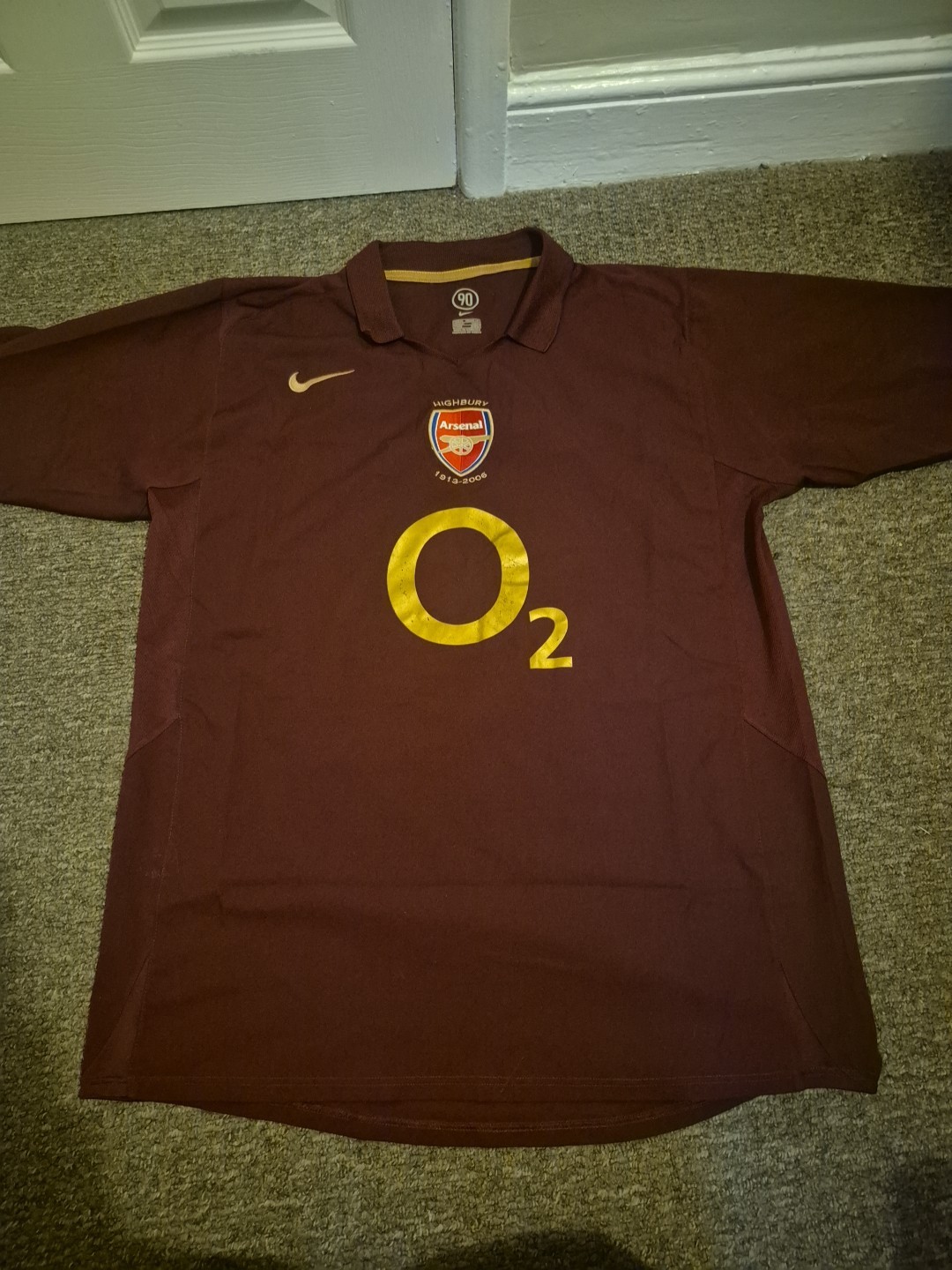 Orginal Arsenal Home Football Shirt Last Year At Highbury Size Xl 2005 2006 for sale on Ebay