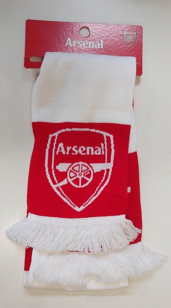 ARSENAL red & white bar scarf - CG C83 for sale on Ebay