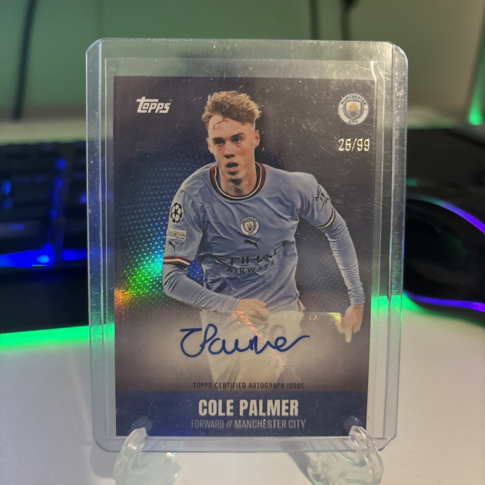 Cole Palmer Auto 26/99 Manchester City  for sale on Ebay
