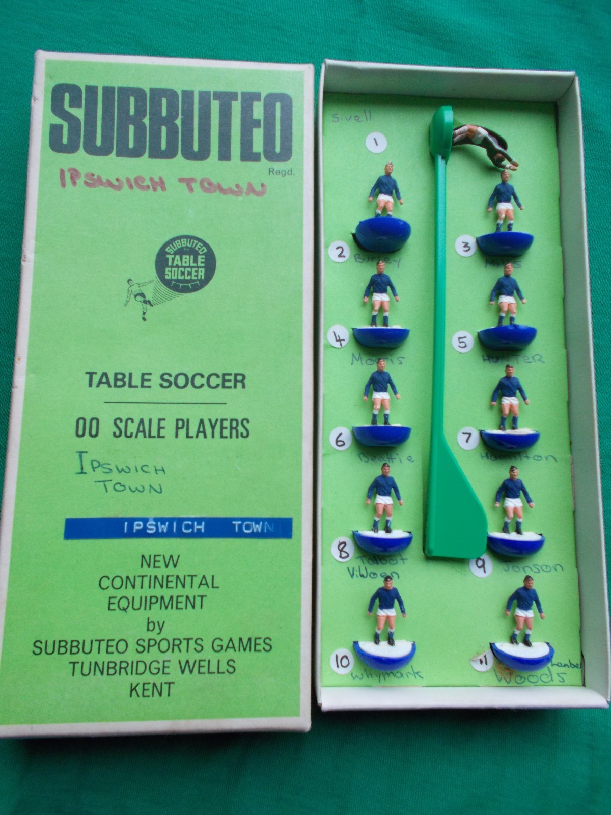 70's SUBBUTEO TEAM. Ipswich Town. Original Heavyweight. for sale on Ebay