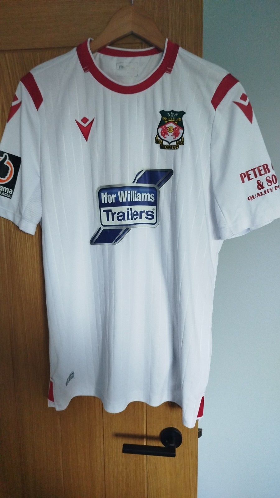 Signed Match Worn Wrexham AFC Away Shirt 2019-20 Mark Carrington  for sale on Ebay