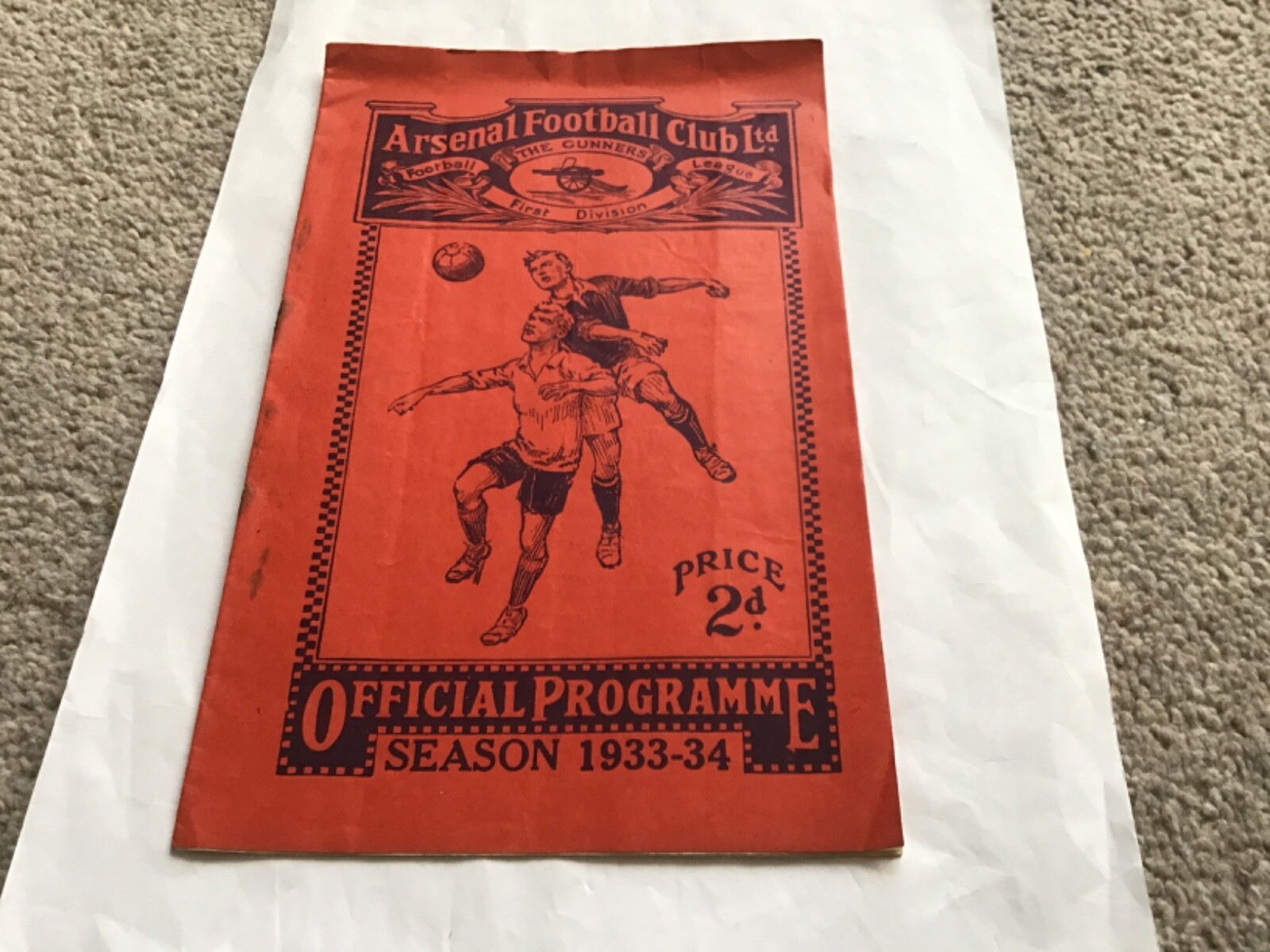 Arsenal v Sheffield United Football Programme 5/5/1934. for sale on Ebay