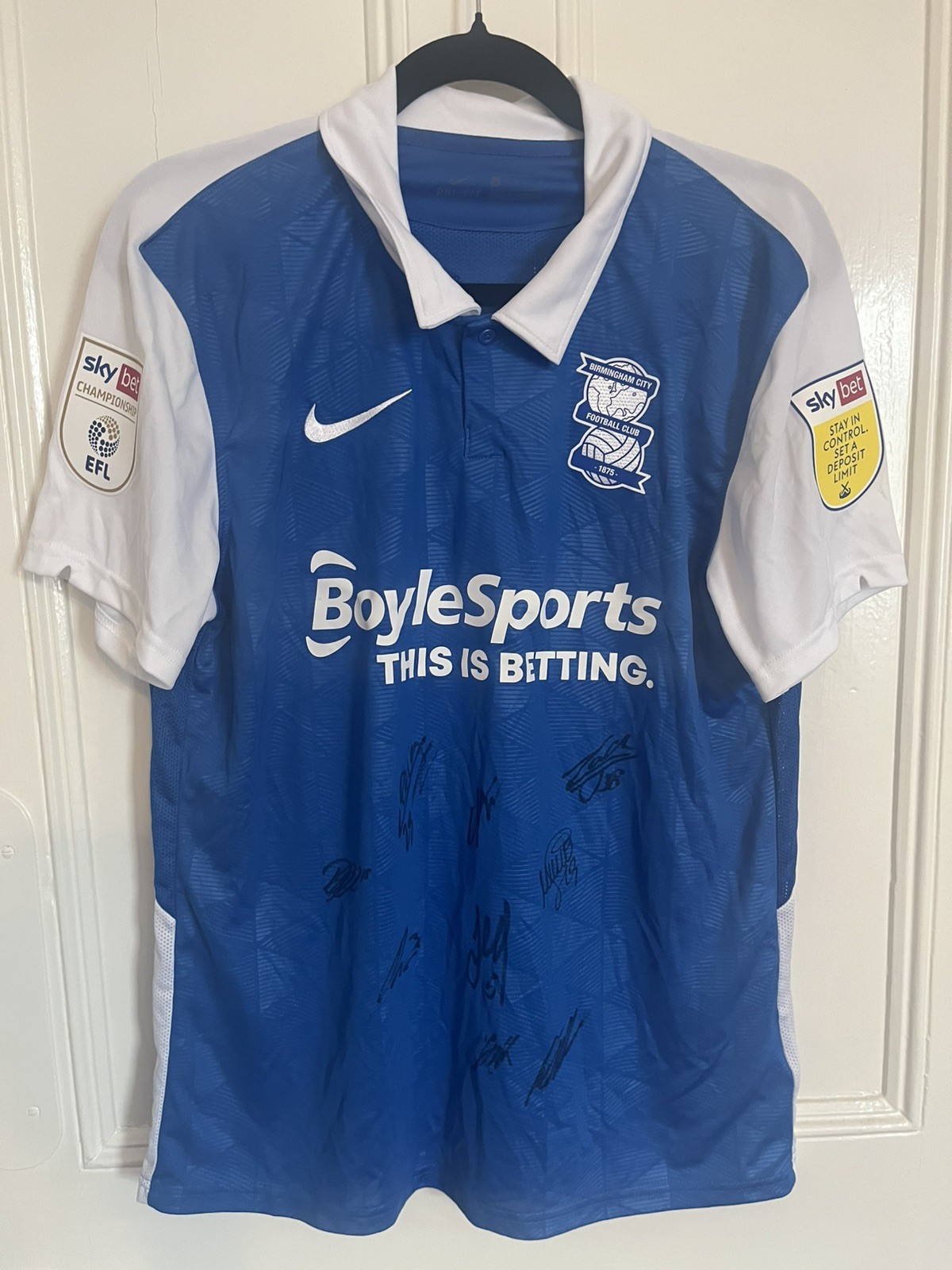 Birmingham City Harley Dean Match Worn  Signed Shirt for sale on Ebay