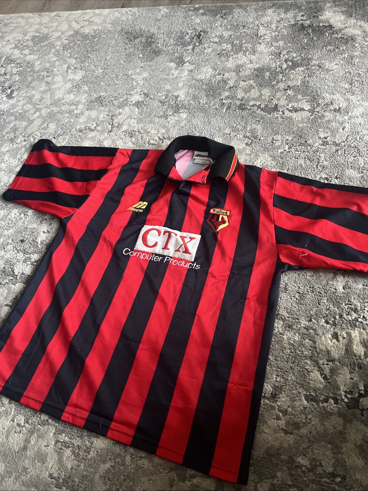 Watford Fc 1996-1998 Away Shirt In Size L mizuno  for sale on Ebay