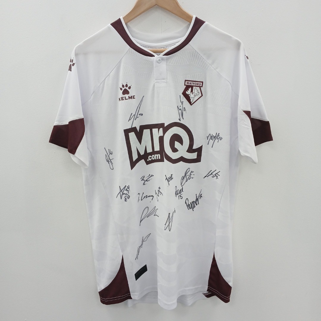 Watford FC 2023/24 Signed Football Shirt Kelme Mens Pollock Sema NWT RMF05-MS for sale on Ebay