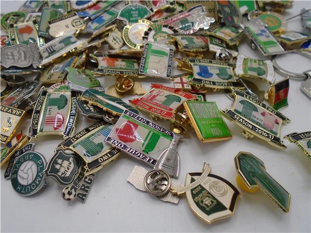 Large Lot of Plymouth Argyle FC Football Pin Badges Enamel (109 in Total) for sale on Ebay