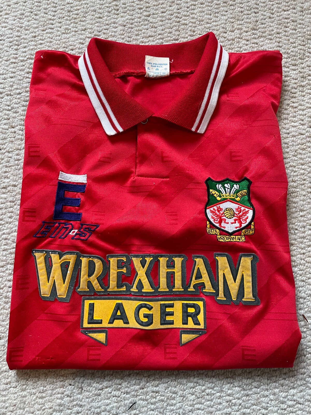 Wrexham Men's Football Shirt | En-s | 1994-1995 Home Shirt | Size Small/Medium for sale on Ebay