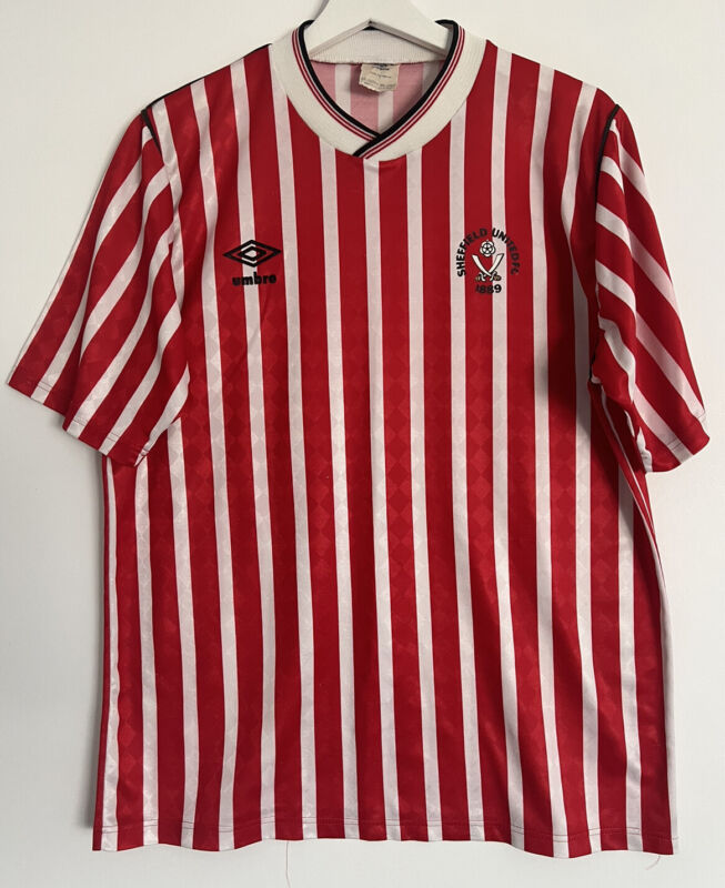 RARE SHEFFIELD UNITED UMBRO 1986/87 FOOTBALL SHIRT SIZE MEDIUM  for sale on Ebay