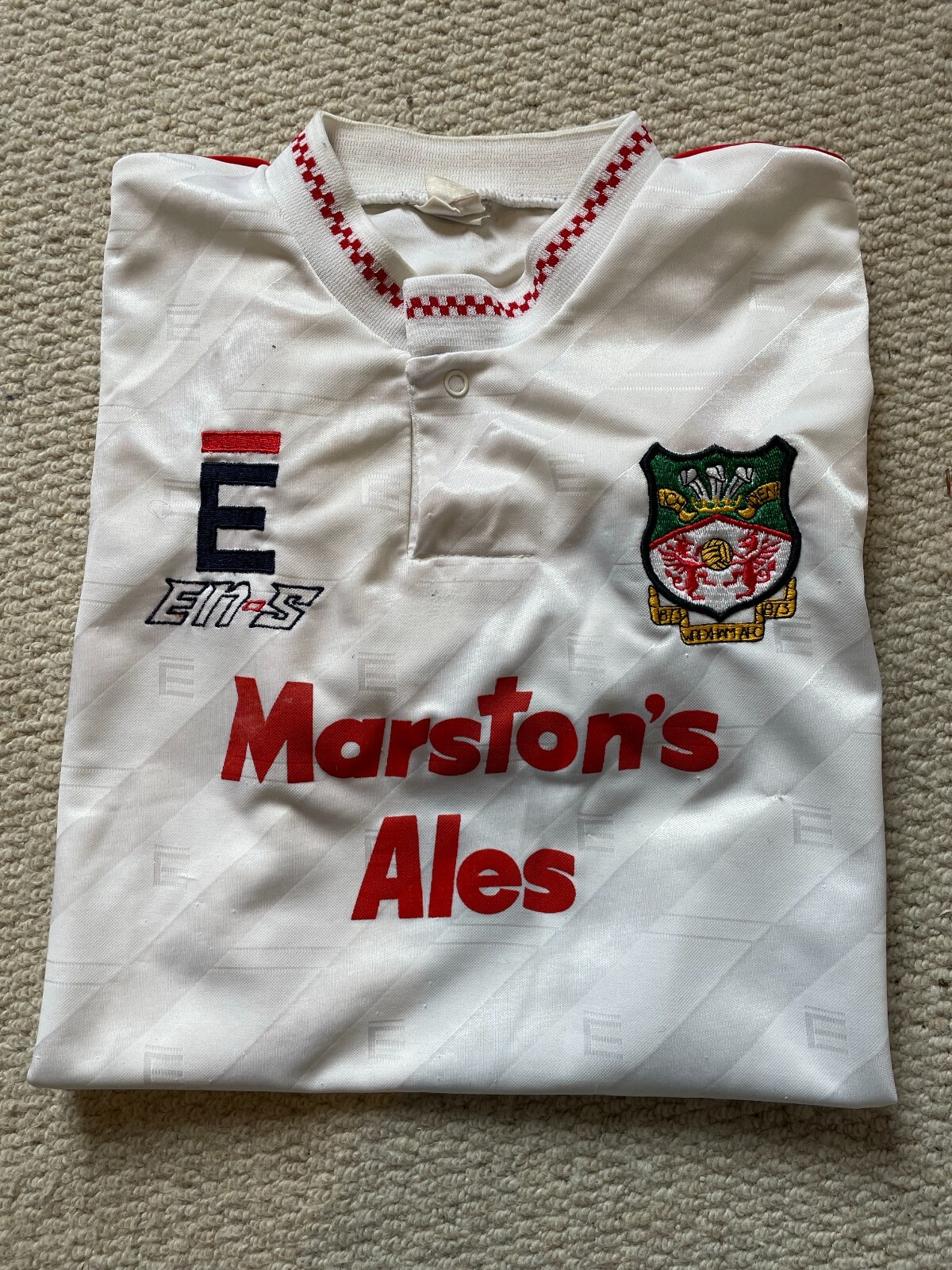 Wrexham Men's Football Shirt | En-s | 1992-1993 Away Shirt | Size Small for sale on Ebay
