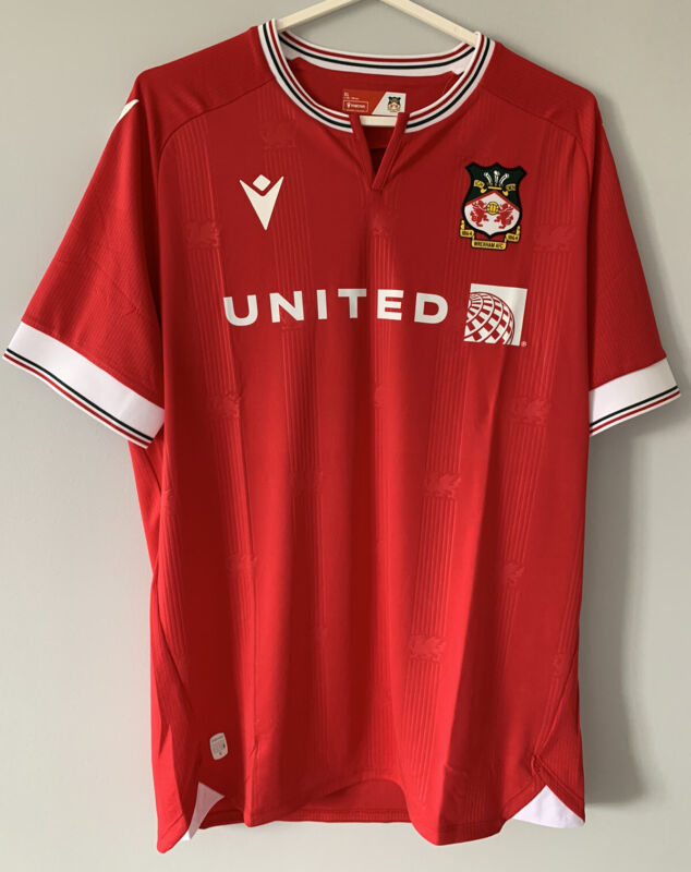 OFFICIAL Wrexham AFC Home Shirt 23/24 size XL - BRAND NEW WITH TAGS! for sale on Ebay