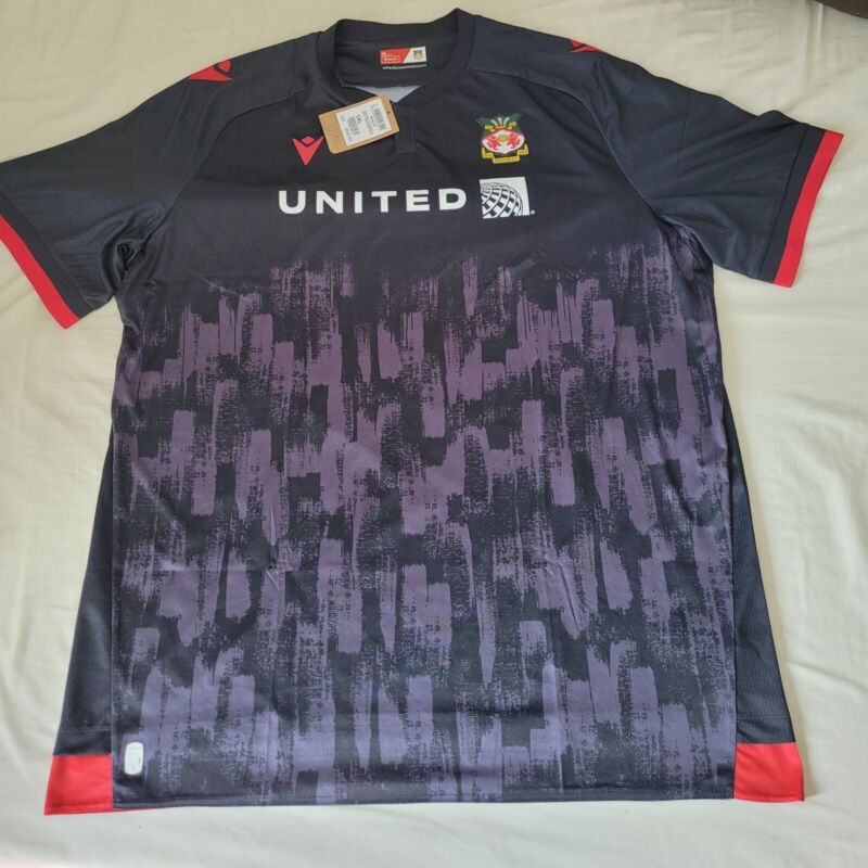 Official Wrexham Third football Shirt 5XL Ã¢â‚¬ËœTHE BLACK ONEÃ¢â‚¬â„¢ 2023/24 BRAND NEW. for sale on Ebay