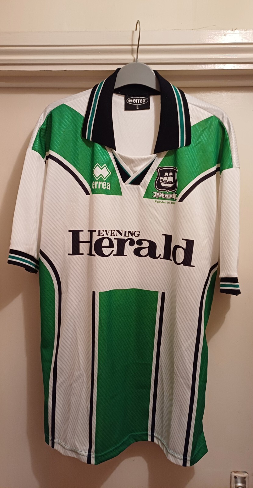 Plymouth Argyle Retro Football Shirt for sale on Ebay