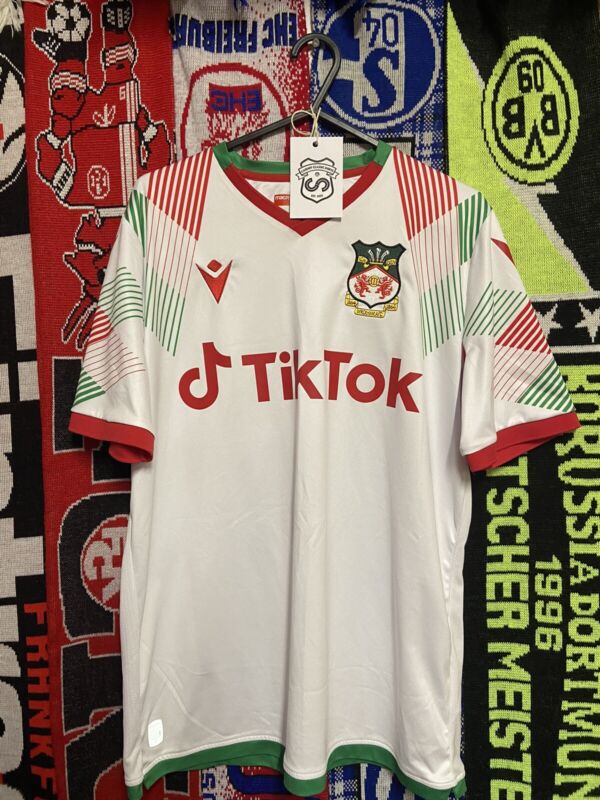 mens football shirt genuine Wrexham TikTok Ryan Reynolds USA shipping Large L for sale on Ebay