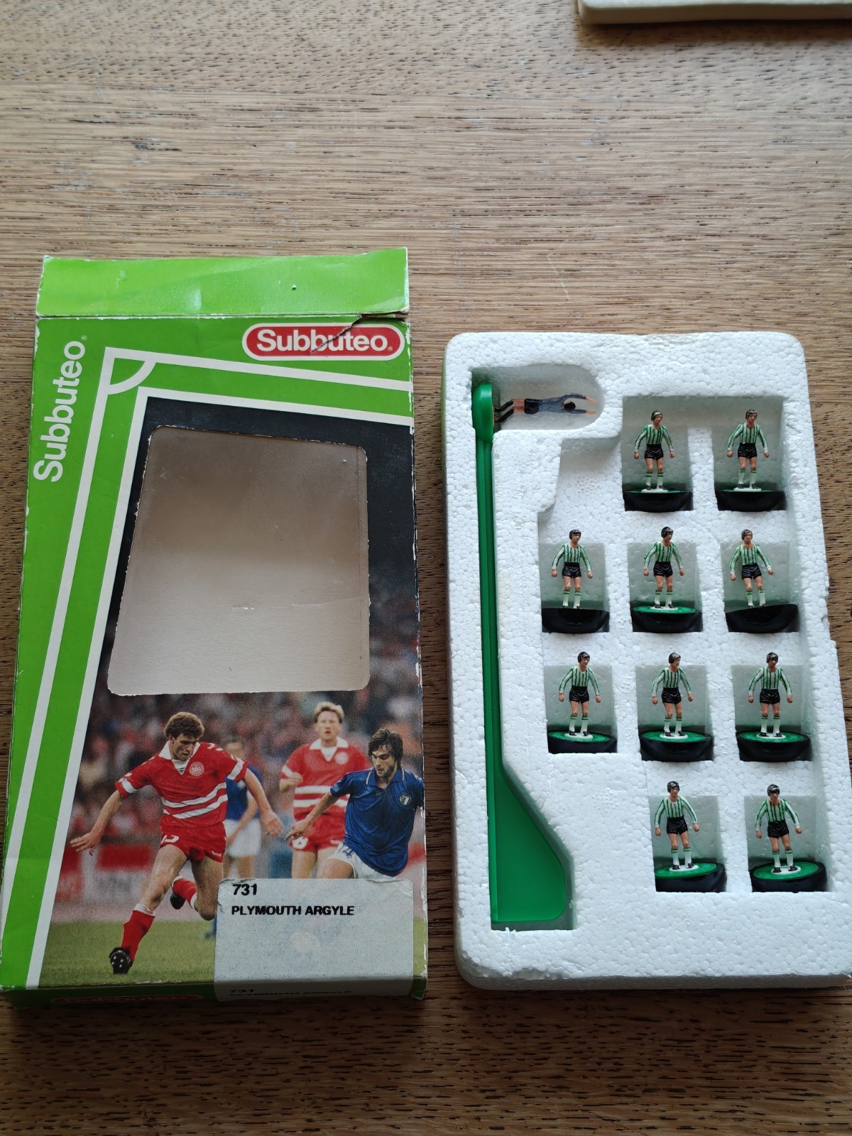 SUPER RARE SUBBUTEO FOOTBALL TEAM PLYMOUTH ARGYLE LW 731 IN EXCELLENT CONDITION for sale on Ebay