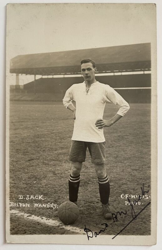 RARE DAVID JACK AUTOGRAPHED POSTCARD PLYMOUTH ARSENAL BOLTON for sale on Ebay