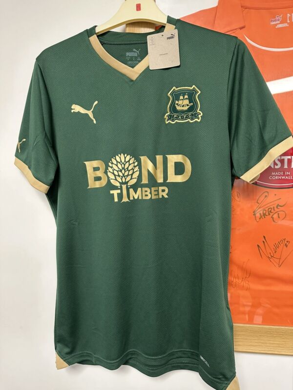 Plymouth Argyle Home Shirt 2023/2024 for sale on Ebay