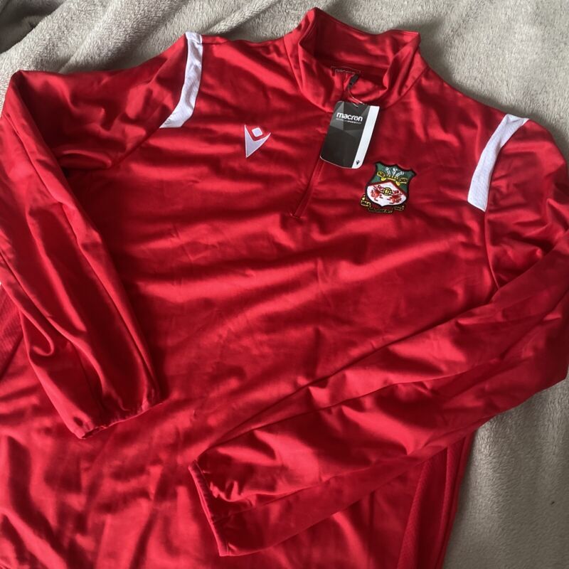 Wrexham AFC 1/4 zip training top jacket Red RARE XXXL BNWT for sale on Ebay