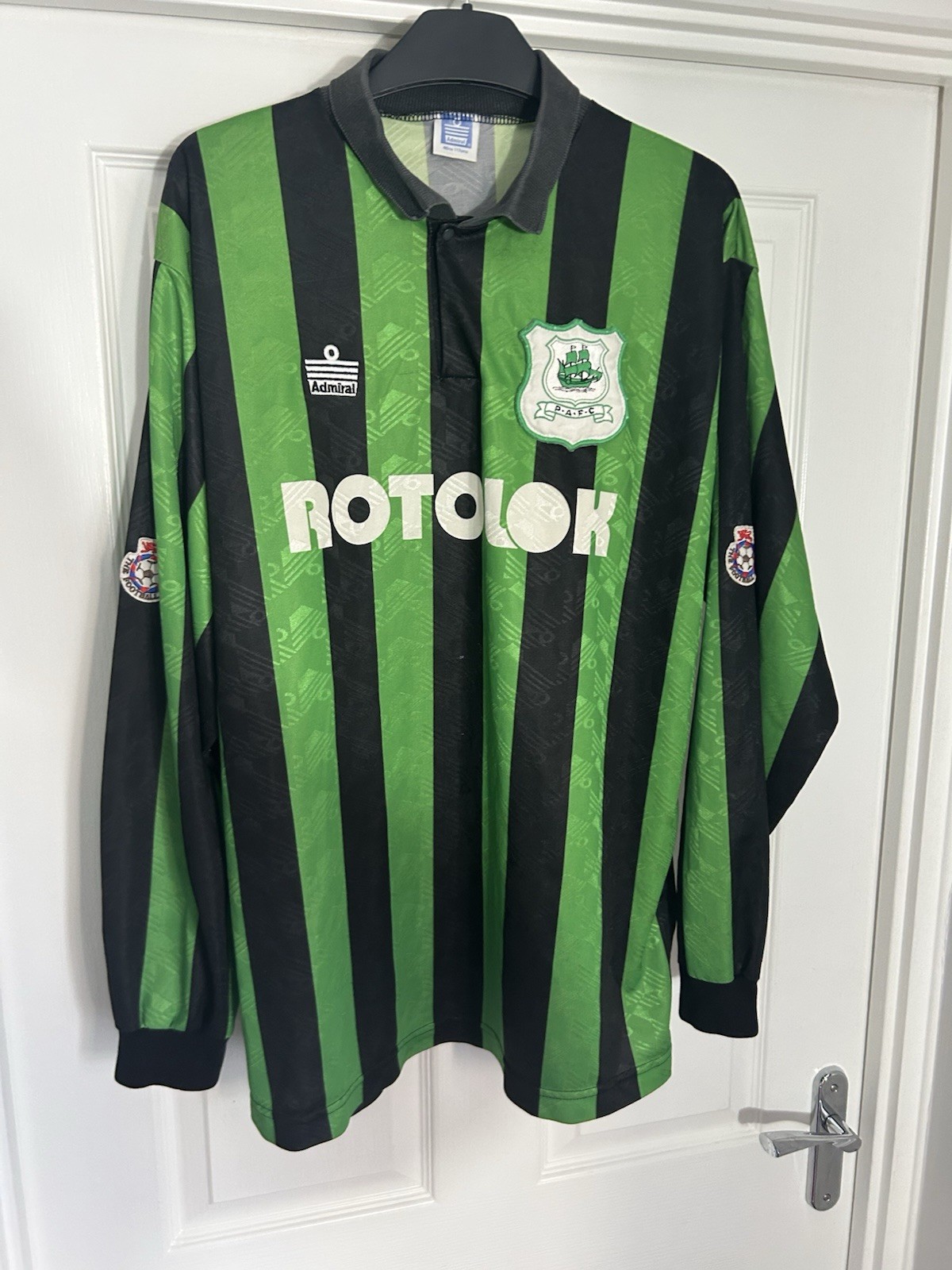 vintage plymouth argyle shirt. 1994 Long Sleeve Matchworn Paul Dalton for sale on Ebay