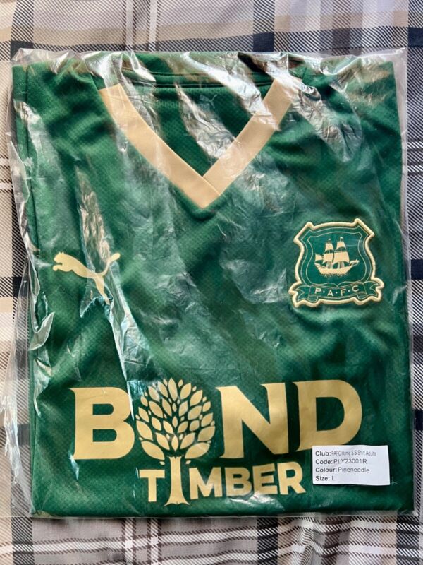 Plymouth Argyle Home 2023/24 Short Sleeved Shirt - Brand New for sale on Ebay