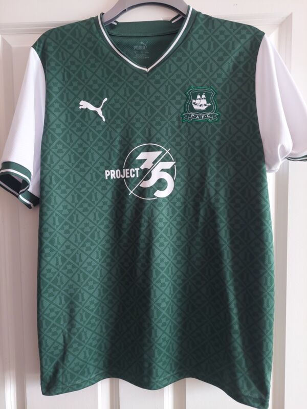 Plymouth Argyle Home Shirt 2022/23 Promotion Winning Team Adults XL Extra Large for sale on Ebay
