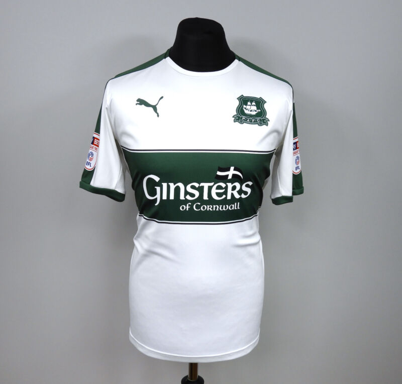 Plymouth Argyle Puma No.10 Carey Shirt Camisa Away Jersey 2016-17 Size. M for sale on Ebay