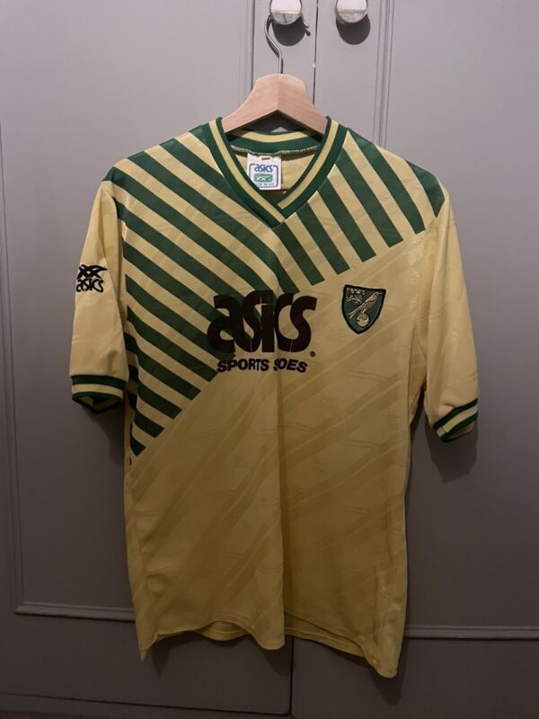 Vintage Norwich City shirt Ã¢â‚¬Ëœ89-Ã¢â‚¬Ëœ92 ASICS  for sale on Ebay