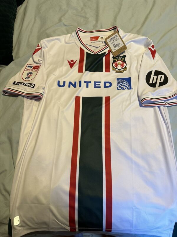 Wrexham AFC Away Shirt Jersey Mullin, League Patches, BNWT XXL Welcome To for sale on Ebay
