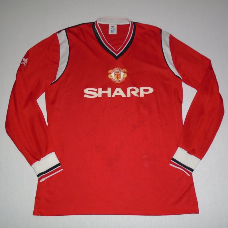 Manchester United 1985 Match Worn / Issued Home Adidas Number 8 Football Shirt for sale on Ebay