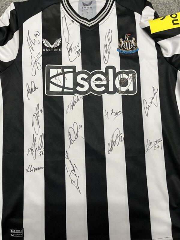 Newcastle United Squad Signed Home Shirt 2023/24 wCOA for sale on Ebay