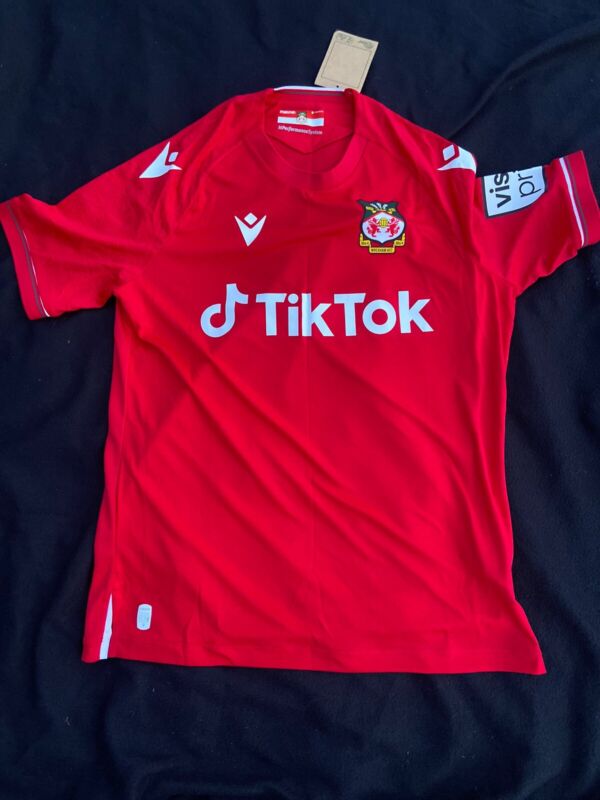 Wrexham Red . Promotion Shirt.  TikTok  Logo . New xxl - More Like XL for sale on Ebay