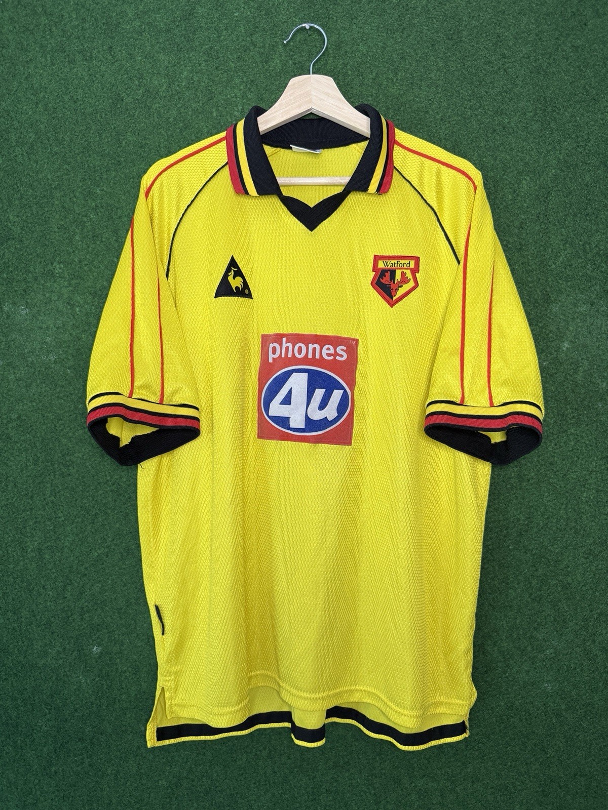 Original Watford 1999 Home Football Shirt XL/XXL 46/48 LE COQ SPORTIF for sale on Ebay