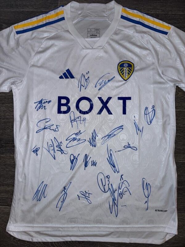 Hand Signed Leeds United Squad Multi Signed 2023/24 Home Shirt *EXACT PROOF* for sale on Ebay