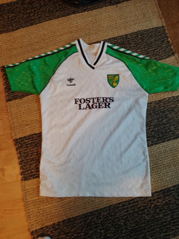 Rare Norwich City 1985 Away Shirt Hummel Fosters Lager Small Pit To Pit 19.5' for sale on Ebay