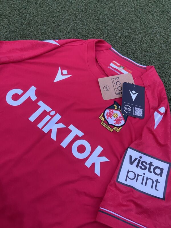Wrexham 2022/23 Football Soccer Shirt.  Rare!! TikTok  Logo . New With Tags. XL for sale on Ebay