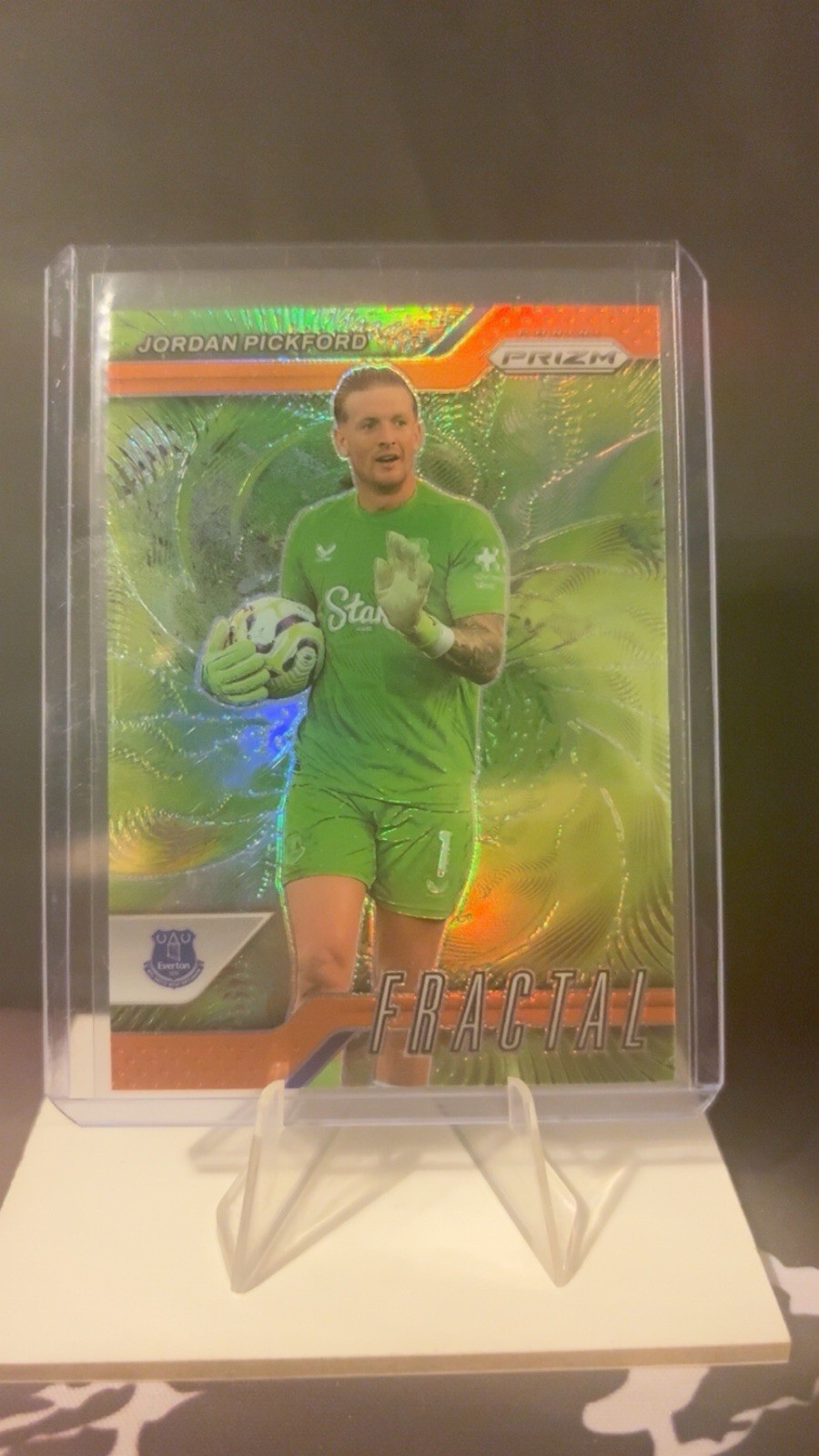 Jordan Picked Everton FC Fractal Insert 1/25! (Shirt No.) Panini Prizm 2024-2025 for sale on Ebay