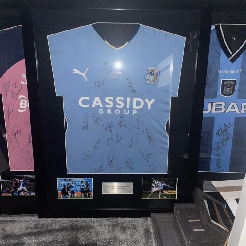 Squad Signed and Framed Coventry City Shirt for sale on Ebay