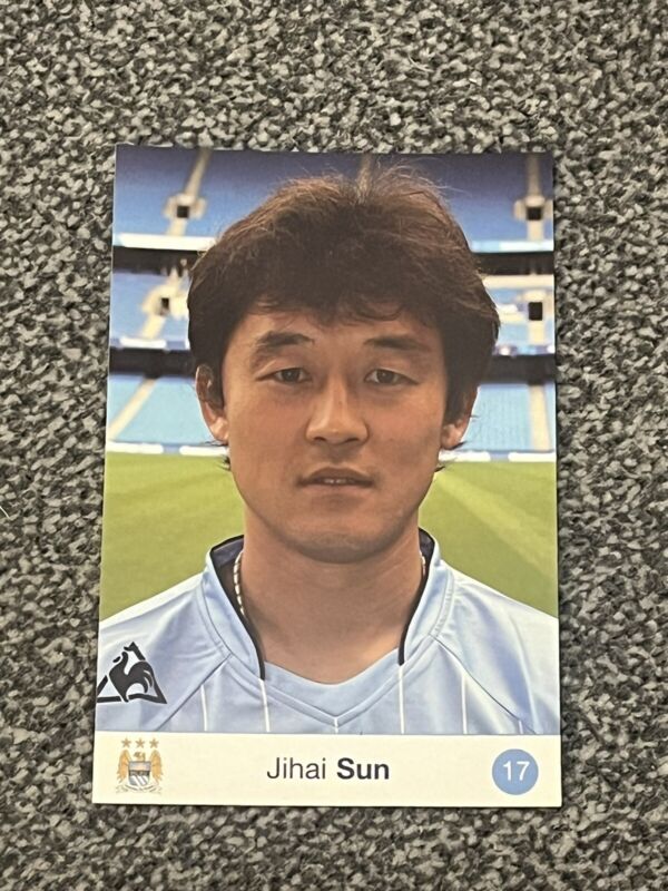 Rare Jihai Sun Official Football Club Card Un signed Manchester City And China for sale on Ebay
