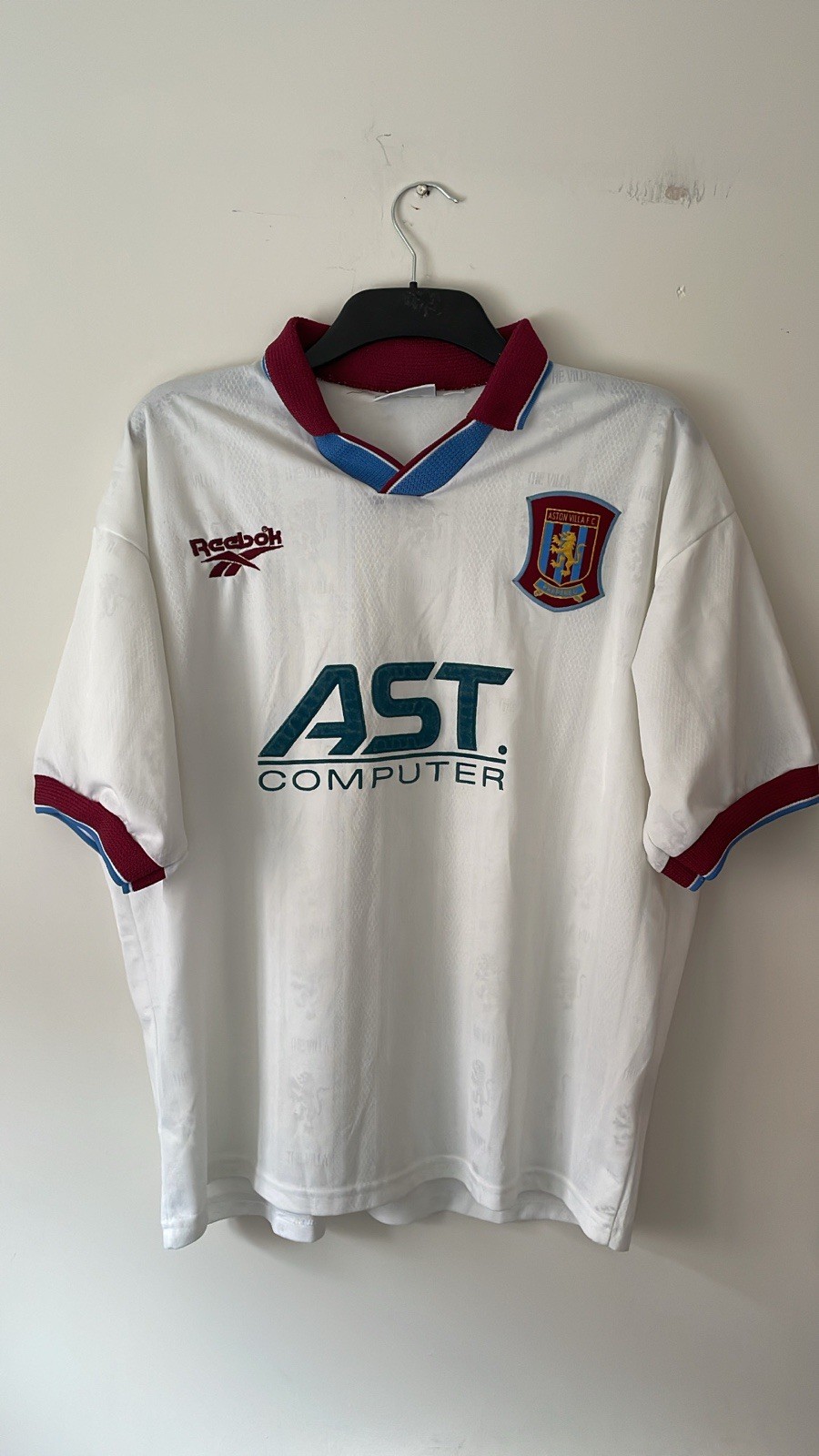 Vintage Reebok Aston Villa Away Football Shirt 1996/97 Season - Excellent Piece  for sale on Ebay
