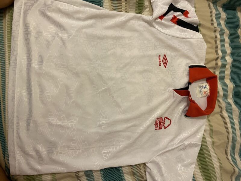 Nottingham Forest 1991-93 Away Shirt Size M/L 8.5/10 Condition Small Mark for sale on Ebay