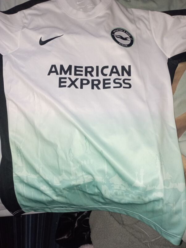 brighton and hove albion limited edition europa league shirt S for sale on Ebay
