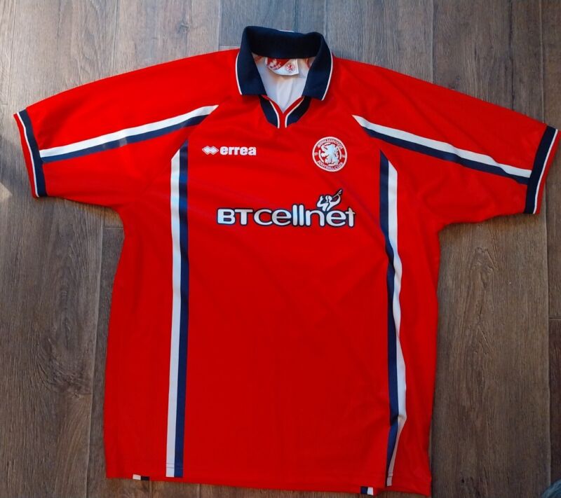 Vintage Errea Middlesbrough Shirt. XXL for sale on Ebay