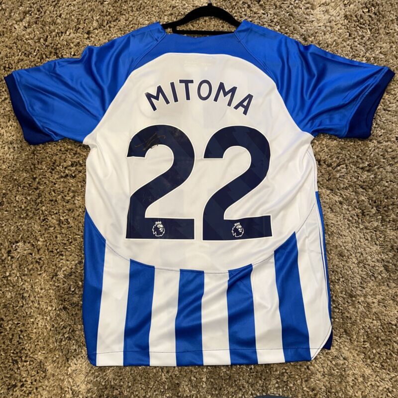 kaoru mitoma hand Signed Brighton&hove Albion Home Shirt (coa) for sale on Ebay
