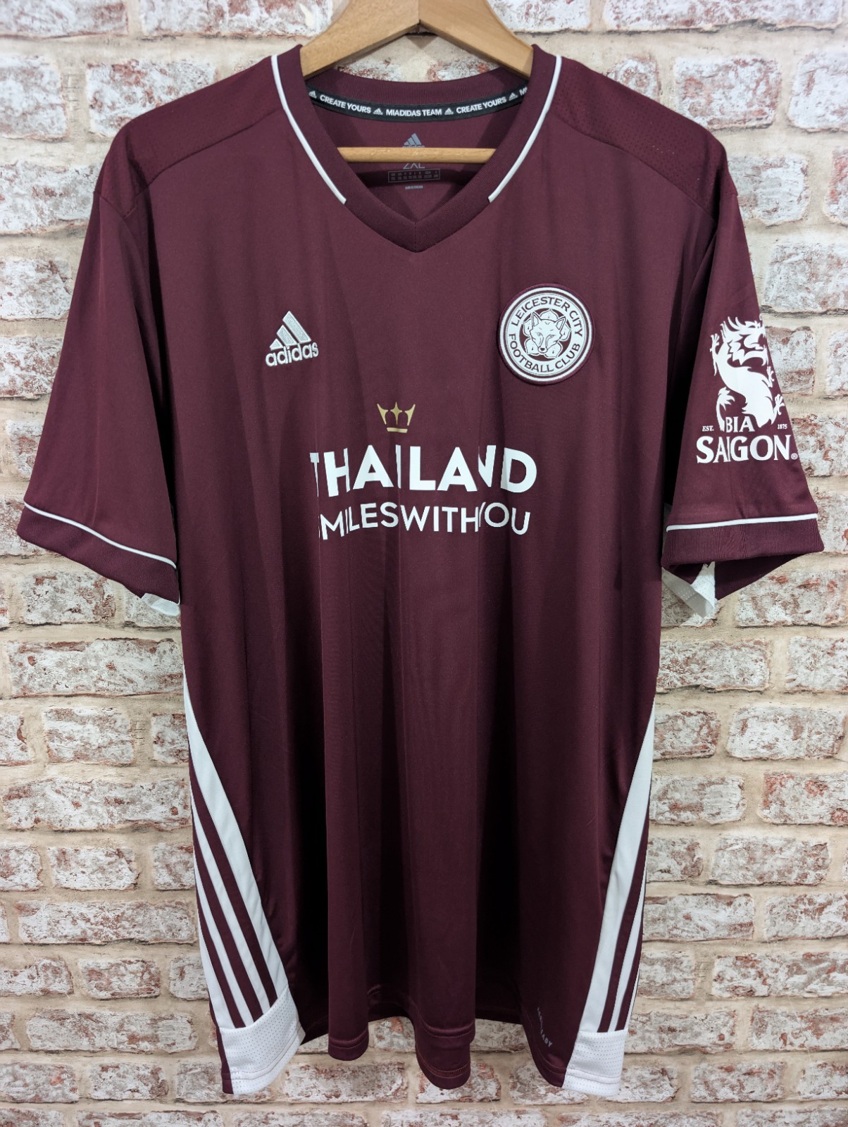 Leicester city 20/21  Away Shirt. Fuchs 28. Maroon/Burgundy for sale on Ebay
