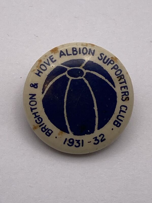 Rare Antique 1931/32 Brighton & Hove Albion Supporters Club Badge 92 Years Old. for sale on Ebay