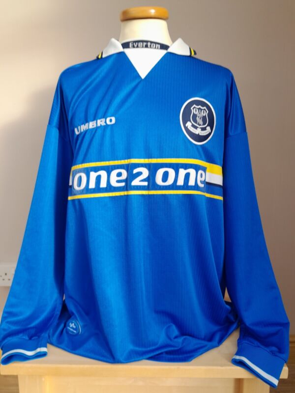 Original Everton Umbro Shirt 1997 Mens Xxl Long Sleeves  for sale on Ebay
