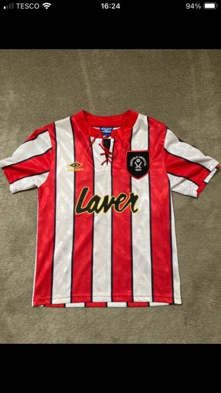 Sheffield United Home Football Shirt (Umbro) 1993 Premier league - Retro/Vintage for sale on Ebay