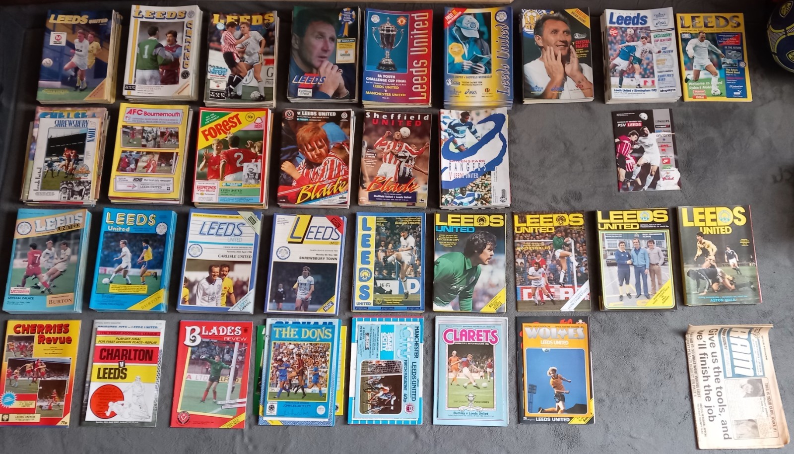 Leeds United football programme collection from 56-57 to 22-23 for sale on Ebay