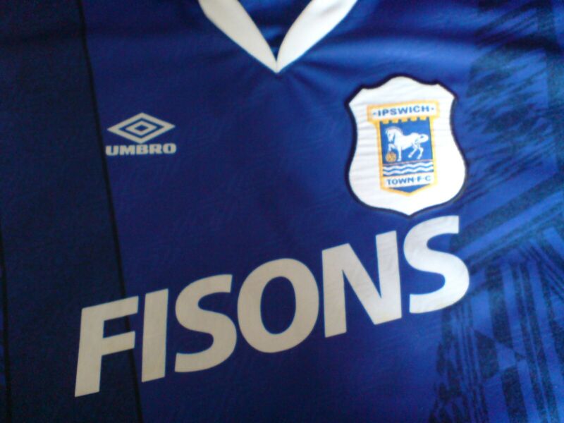 Vintage Ipswich Town 1994-95 Umbro home football shirt large soccer for sale on Ebay