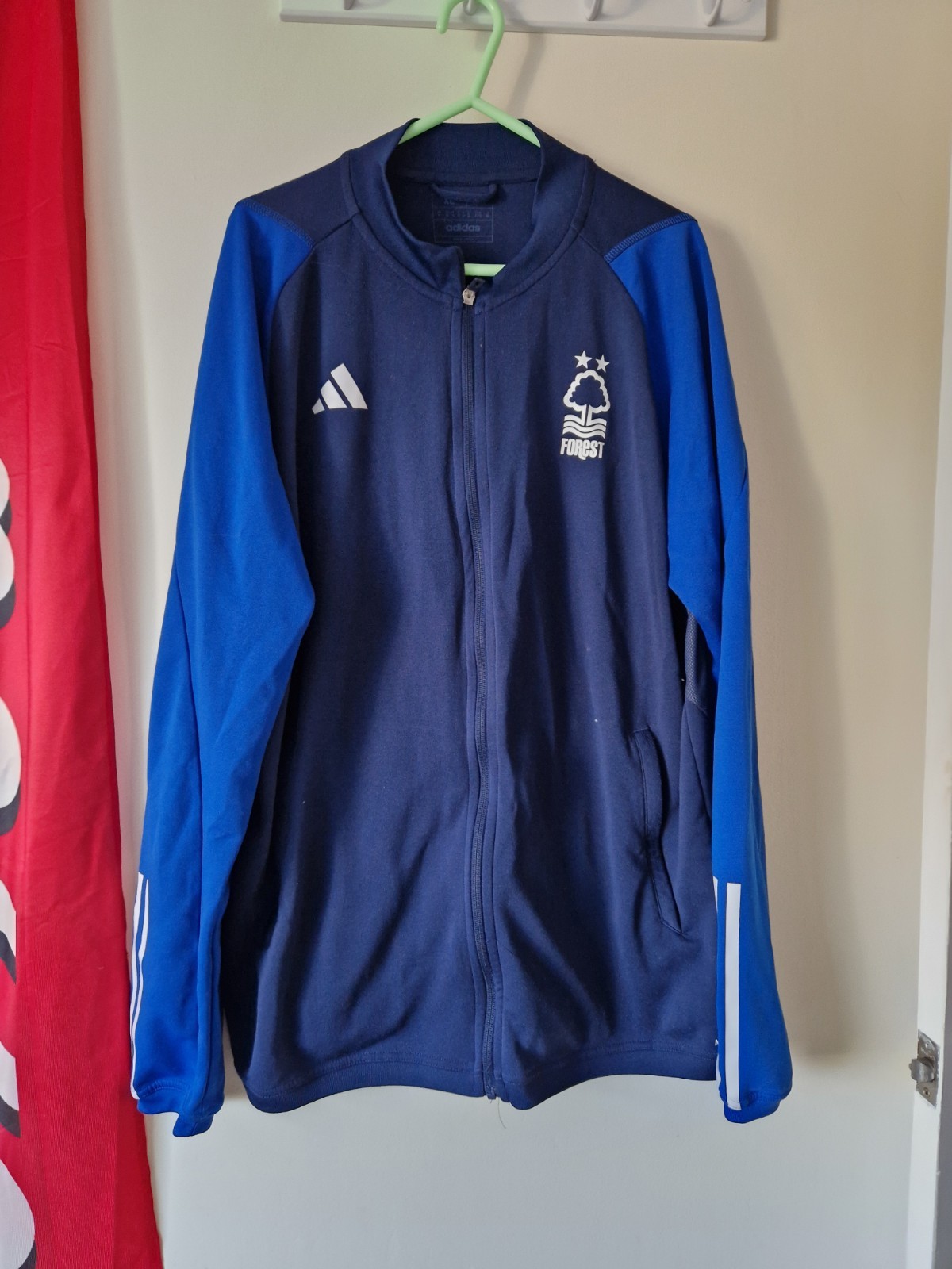 Nottingham Forest Training Zip Up Top Adidas Xl 23/24 Season for sale on Ebay