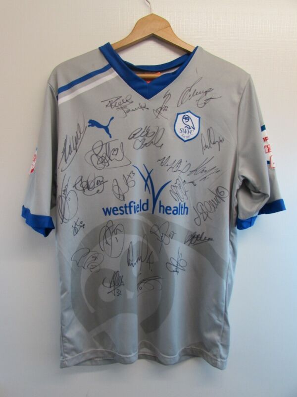 Sheffield Wednesday 2011-12 Away Football Shirt *Signed By All Team*, #16 McCabe for sale on Ebay